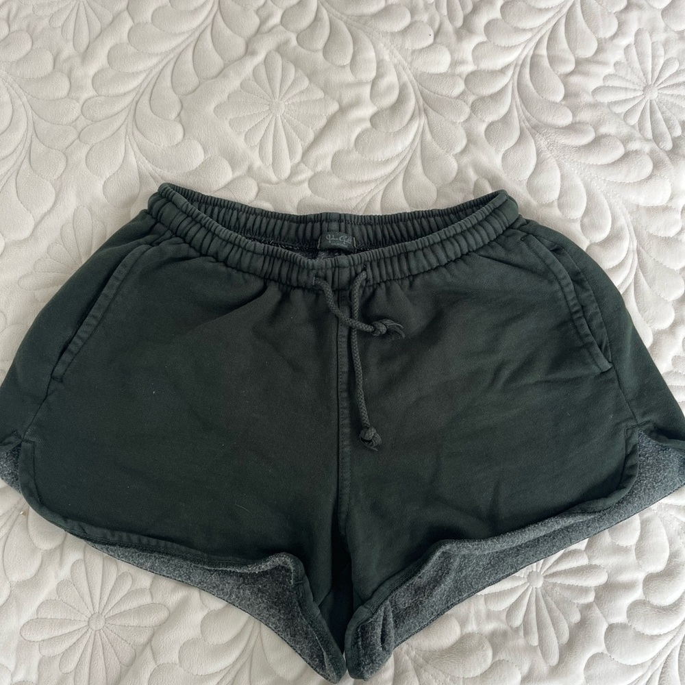 Brandy Melville Women's Dark Green Shorts